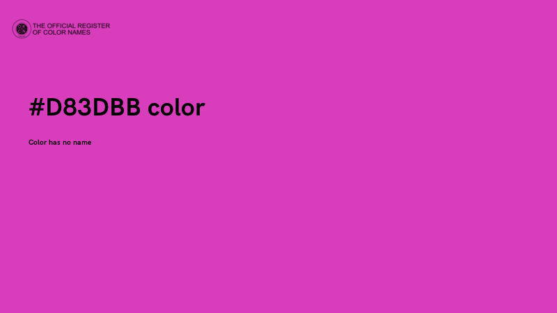 #D83DBB color image