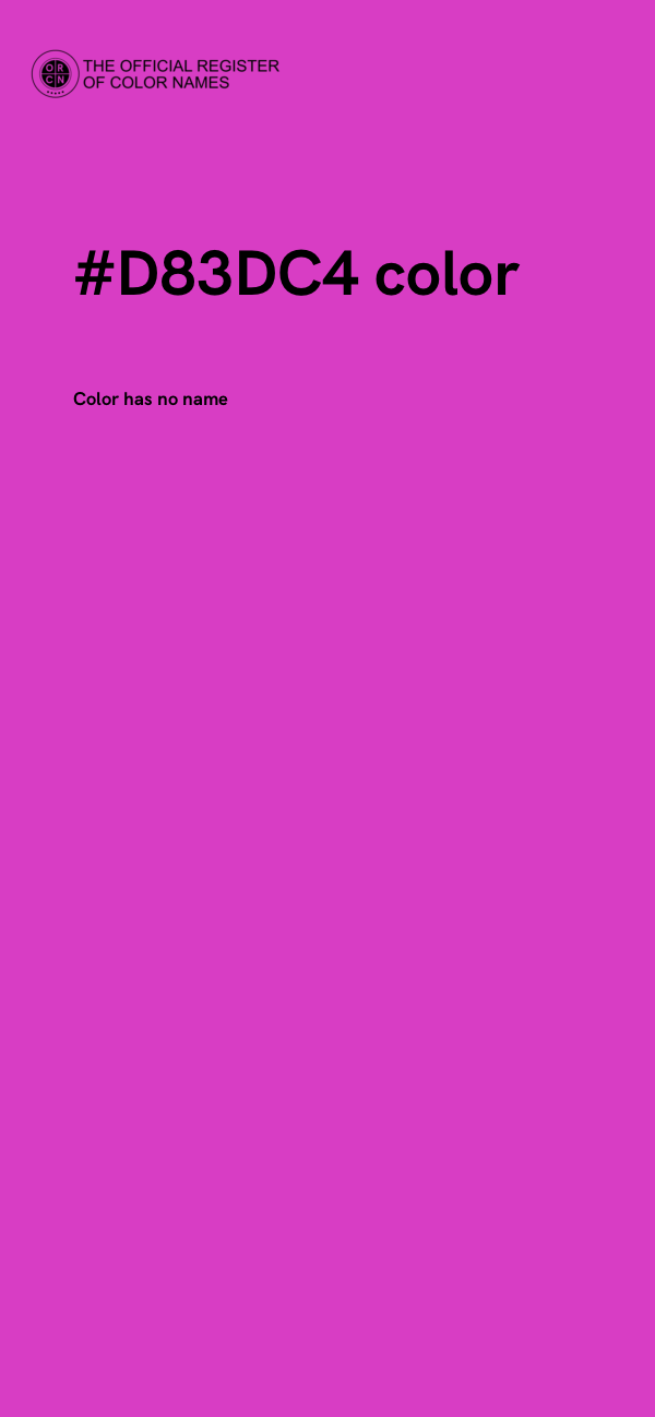 #D83DC4 color image
