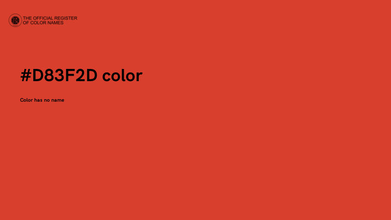 #D83F2D color image