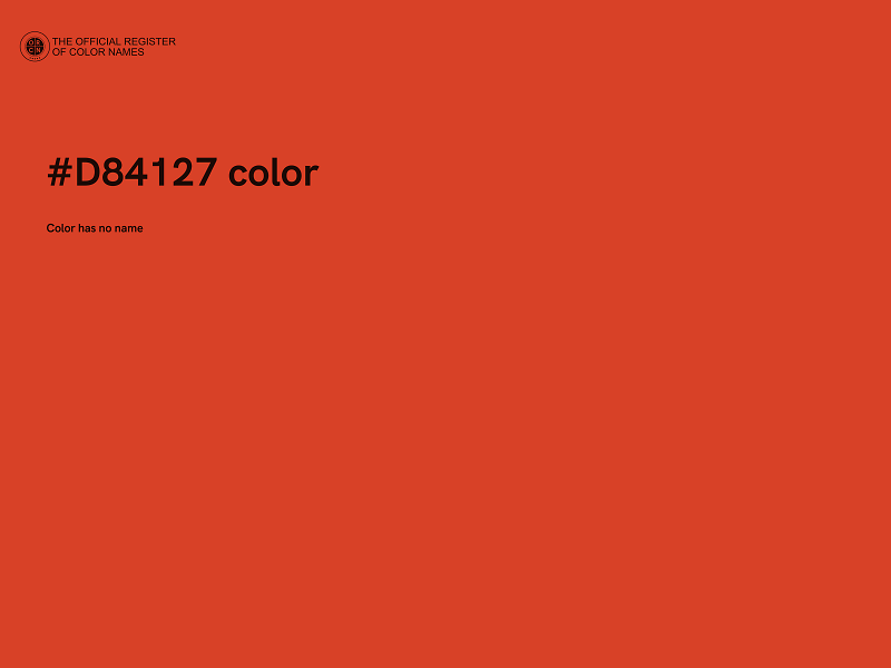 #D84127 color image