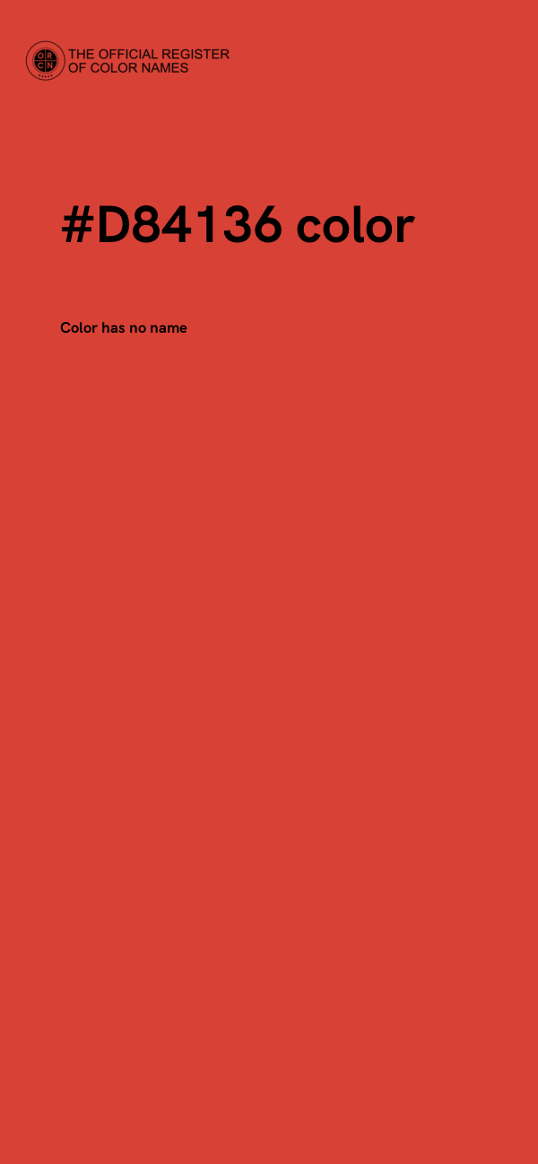 #D84136 color image