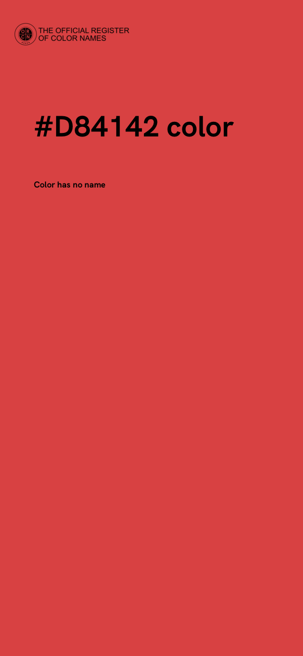 #D84142 color image