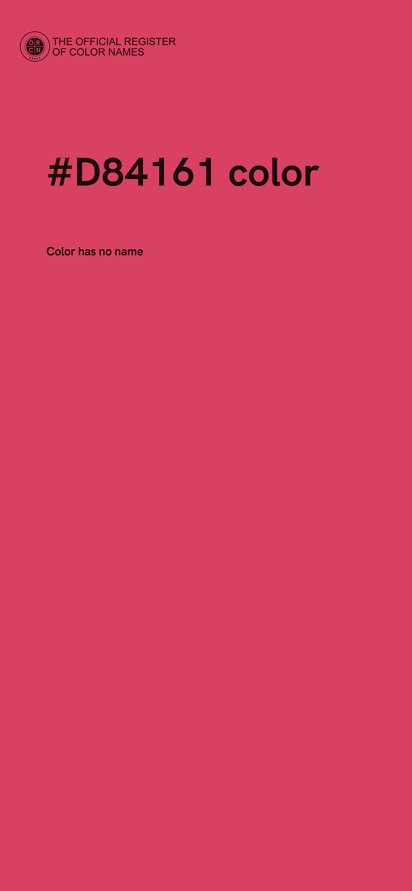 #D84161 color image