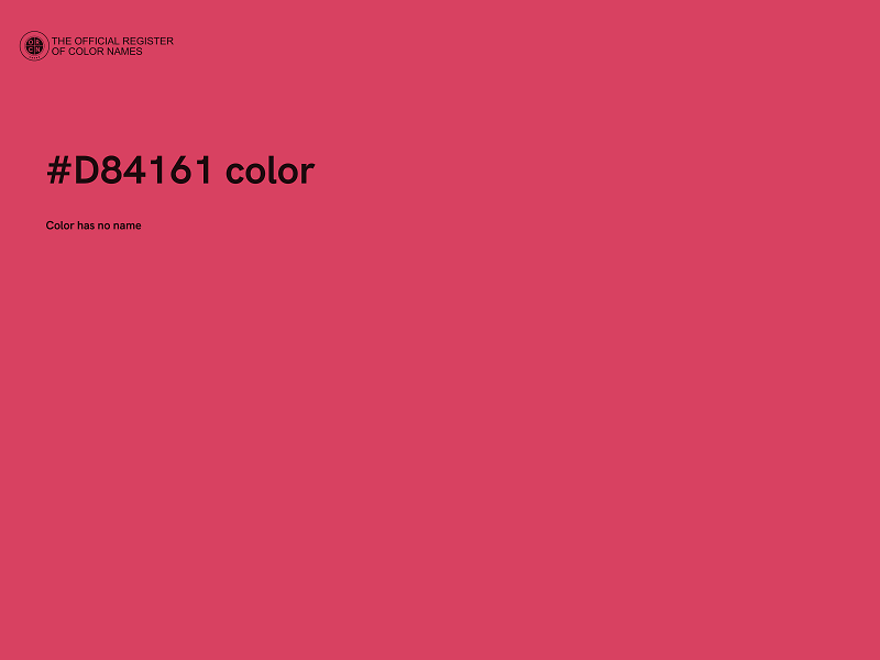 #D84161 color image