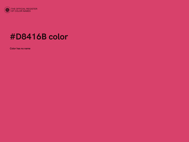 #D8416B color image