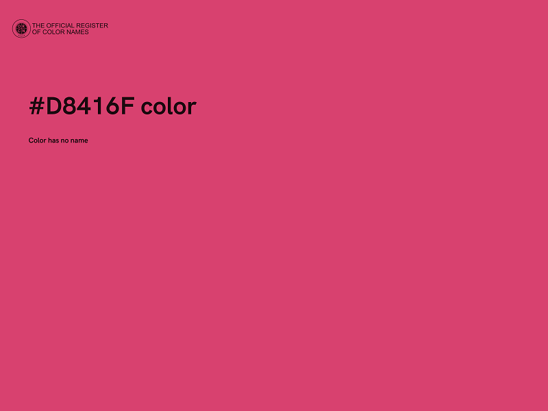 #D8416F color image