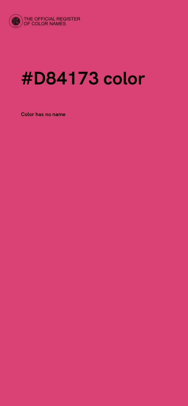 #D84173 color image
