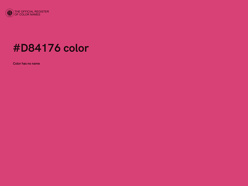 #D84176 color image