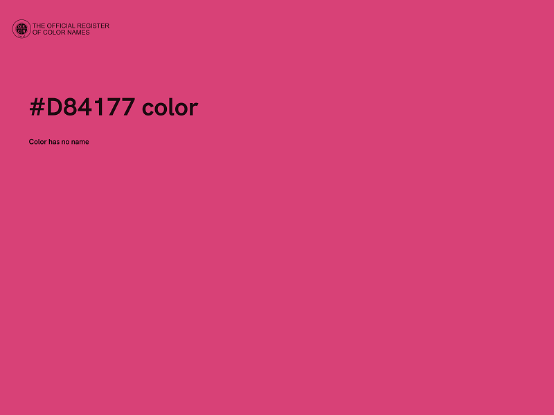 #D84177 color image