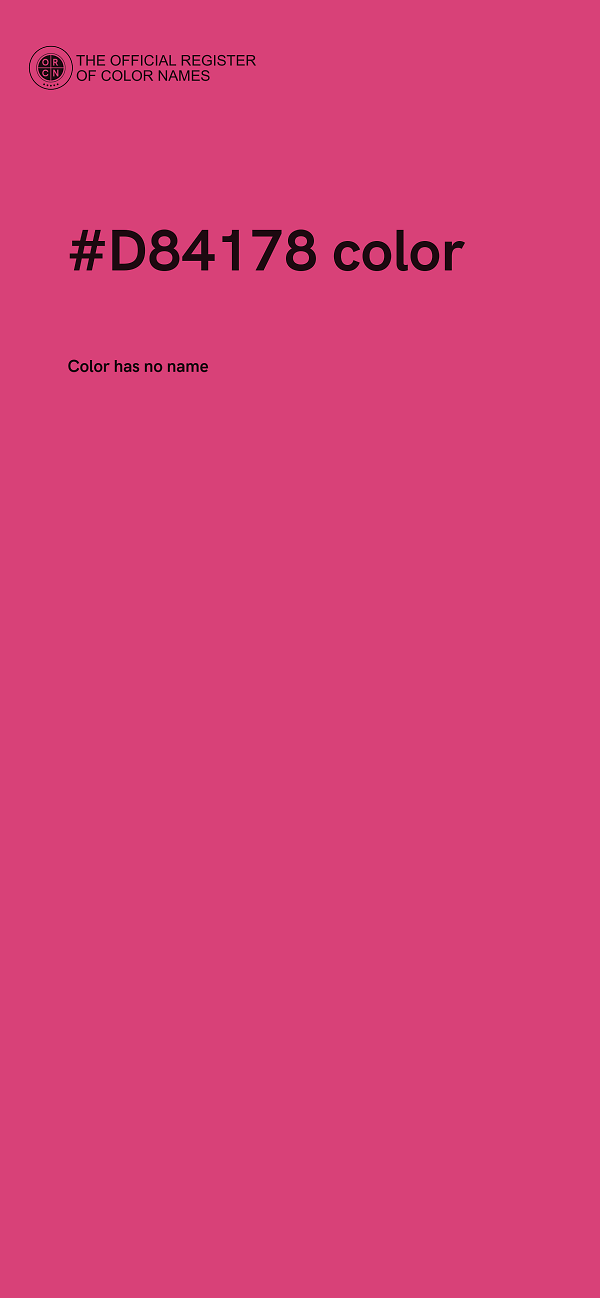 #D84178 color image