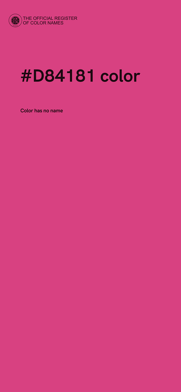 #D84181 color image