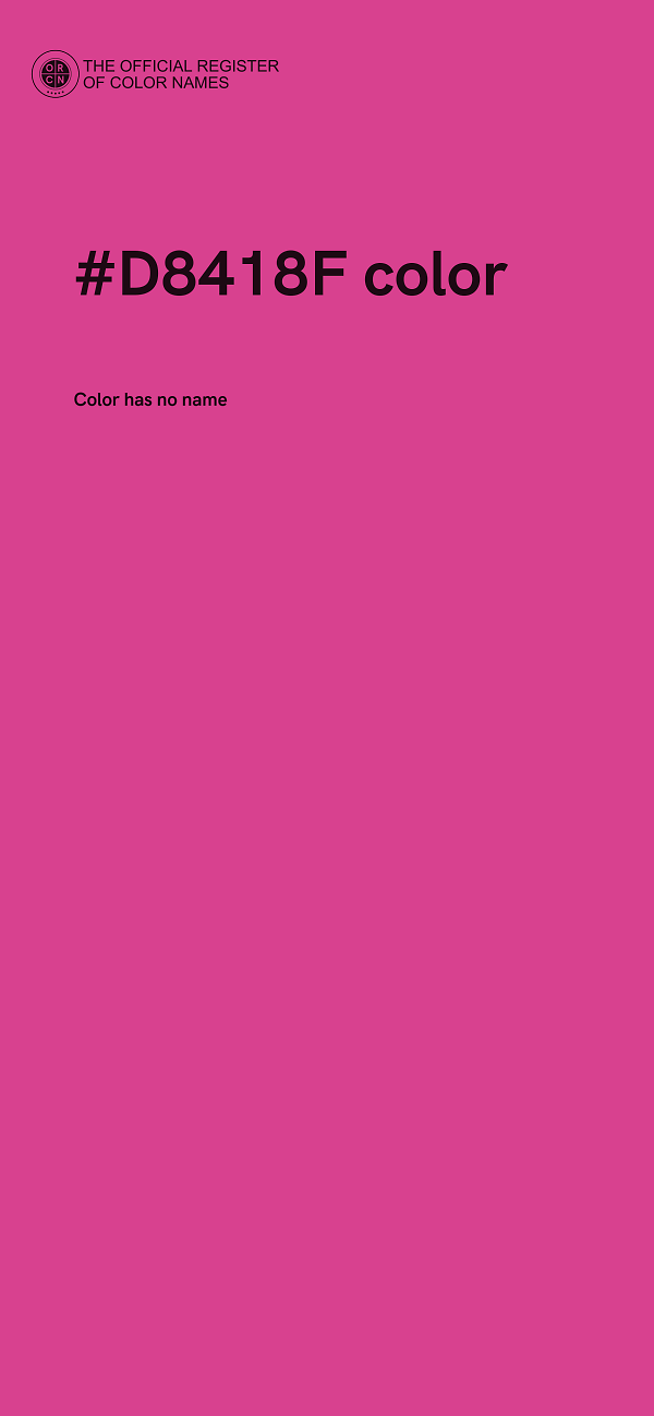 #D8418F color image