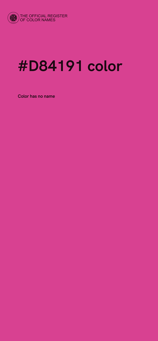 #D84191 color image