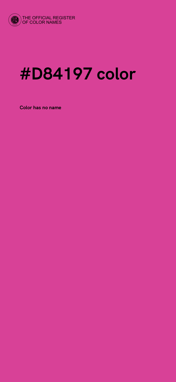 #D84197 color image