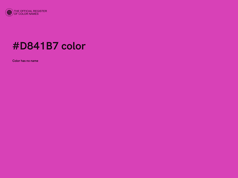 #D841B7 color image