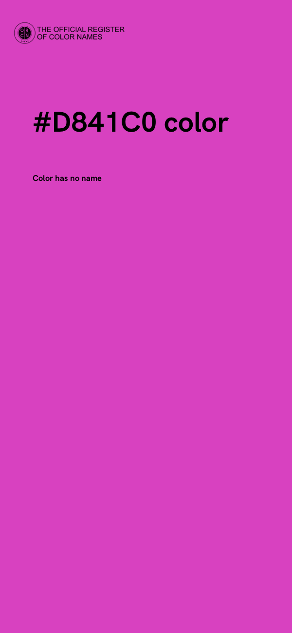#D841C0 color image