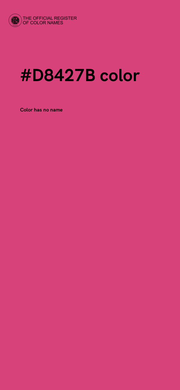 #D8427B color image