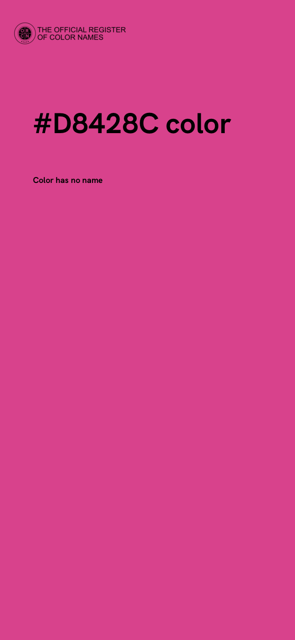 #D8428C color image