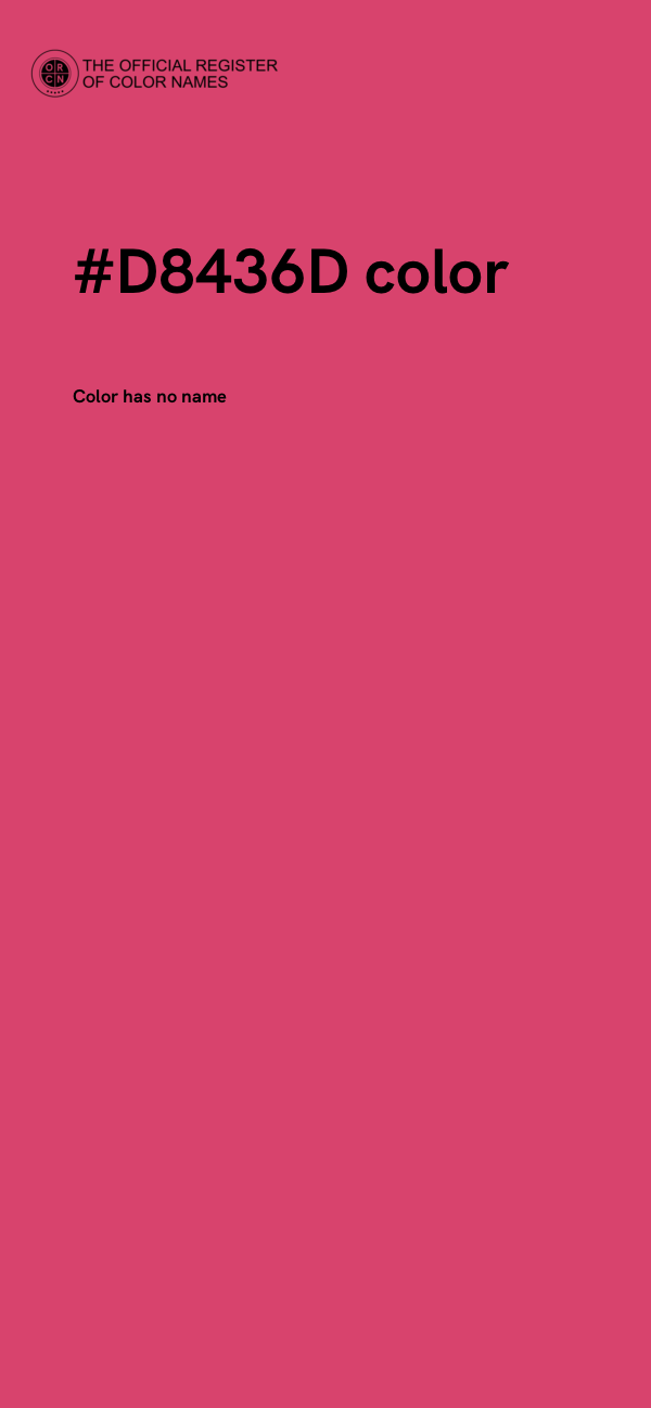 #D8436D color image