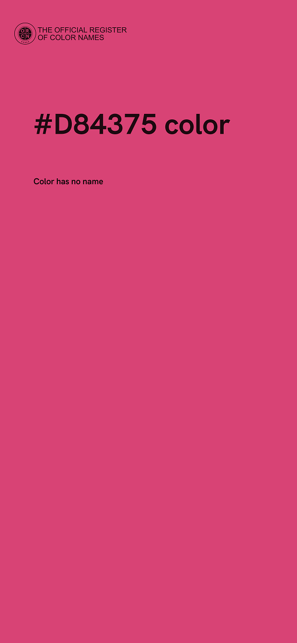 #D84375 color image