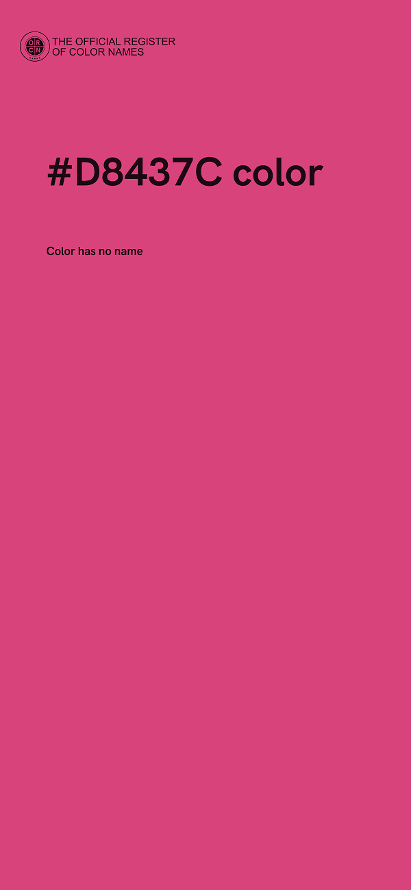 #D8437C color image