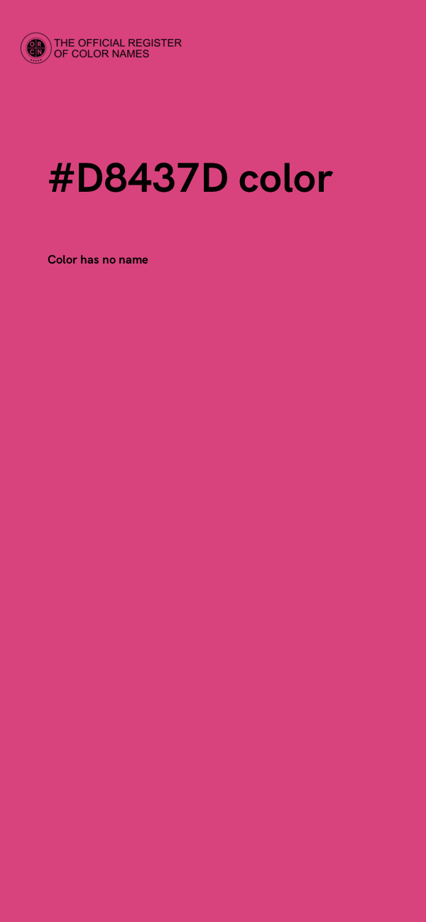 #D8437D color image