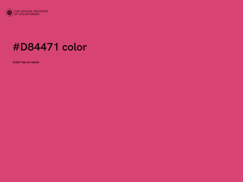 #D84471 color image