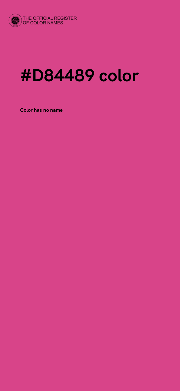 #D84489 color image