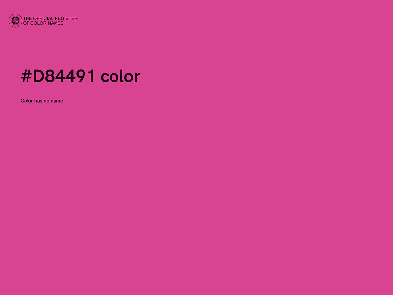 #D84491 color image