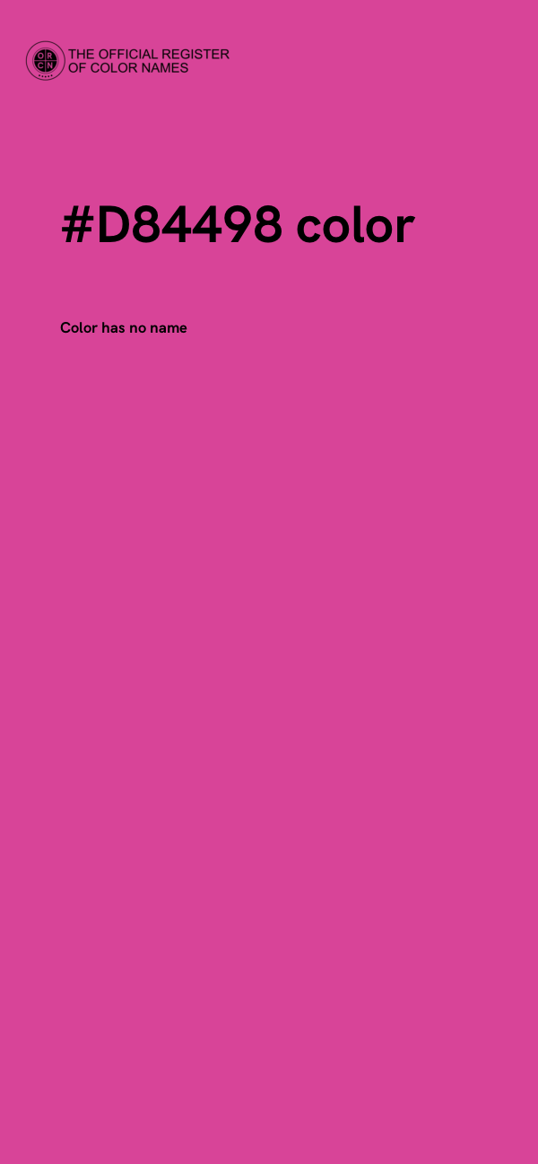 #D84498 color image