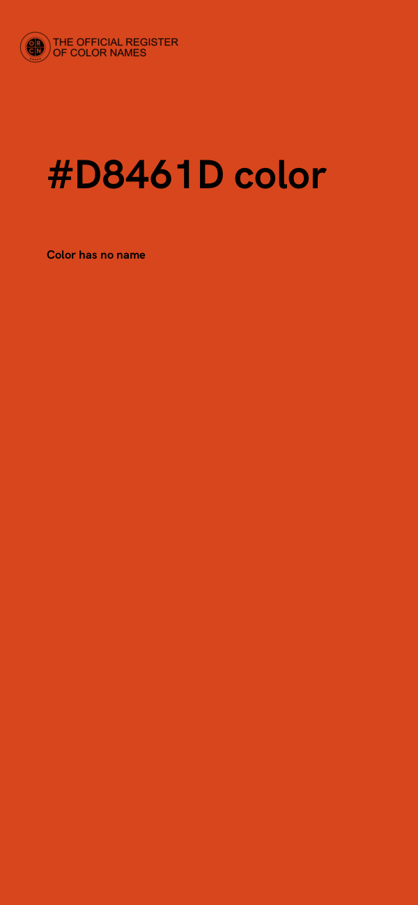 #D8461D color image