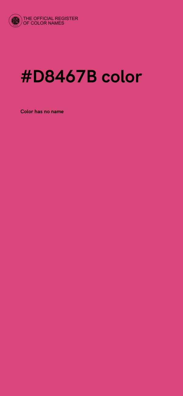 #D8467B color image