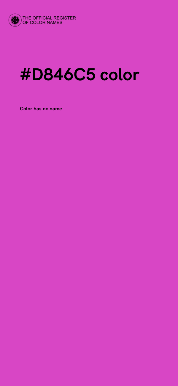 #D846C5 color image