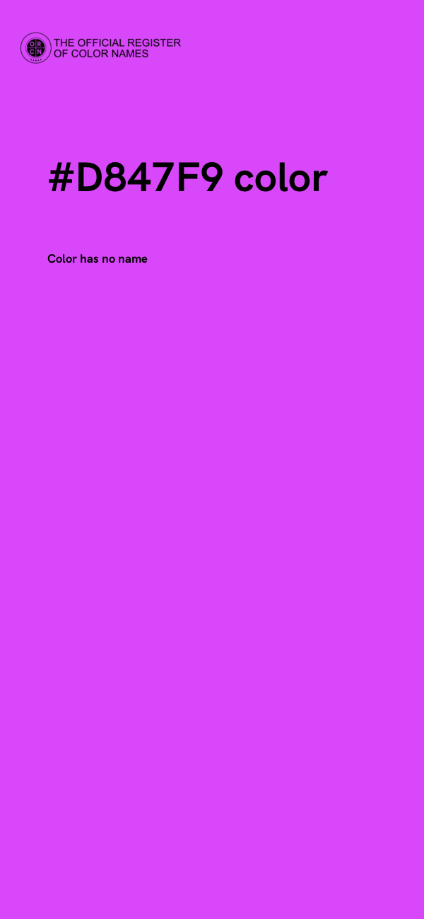 #D847F9 color image