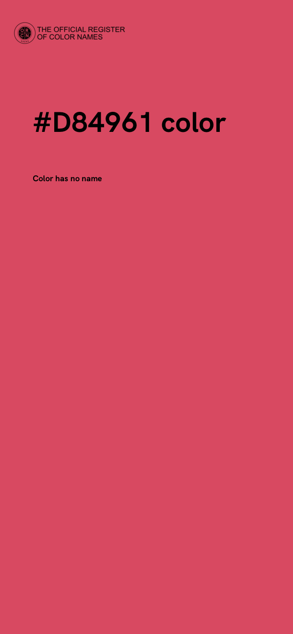 #D84961 color image