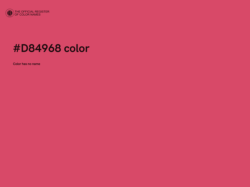 #D84968 color image