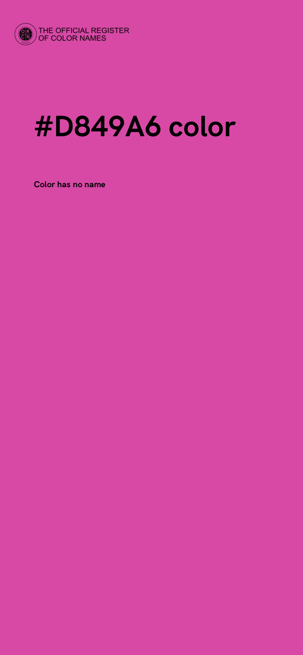 #D849A6 color image