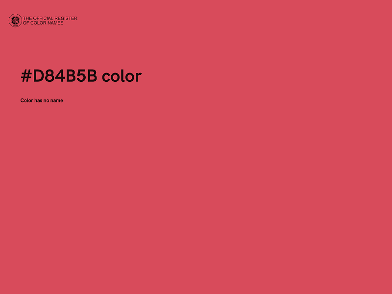 #D84B5B color image