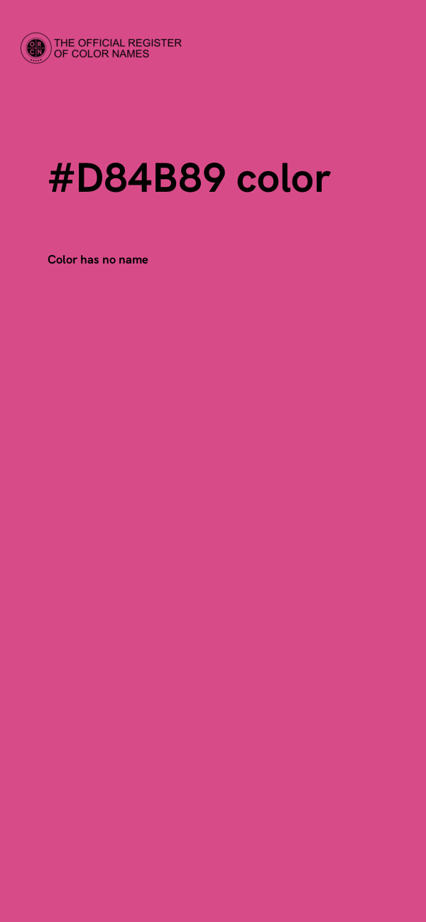 #D84B89 color image