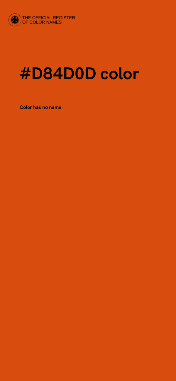 #D84D0D color image