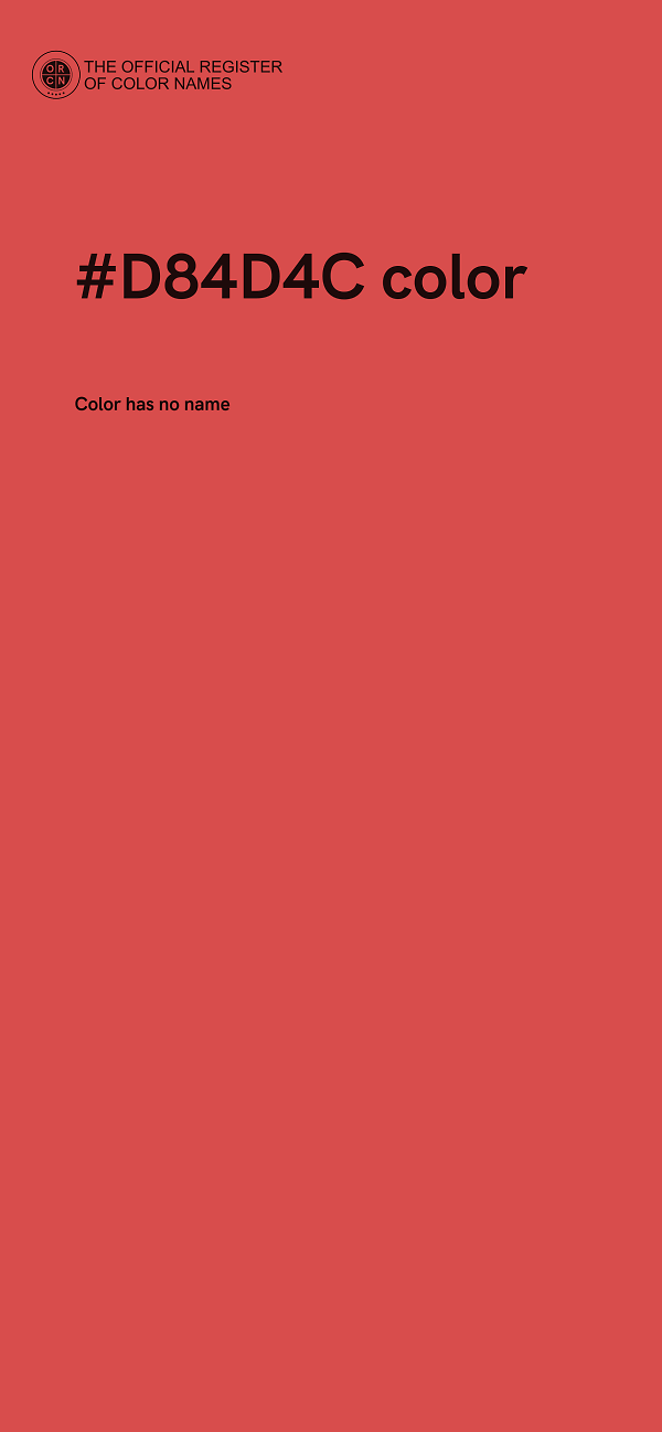 #D84D4C color image