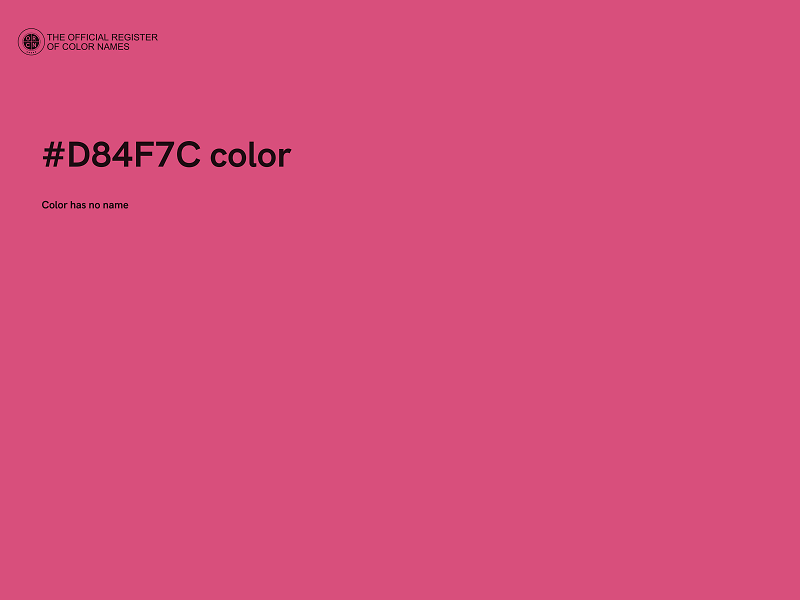 #D84F7C color image