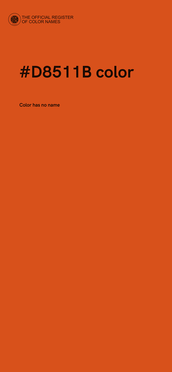 #D8511B color image