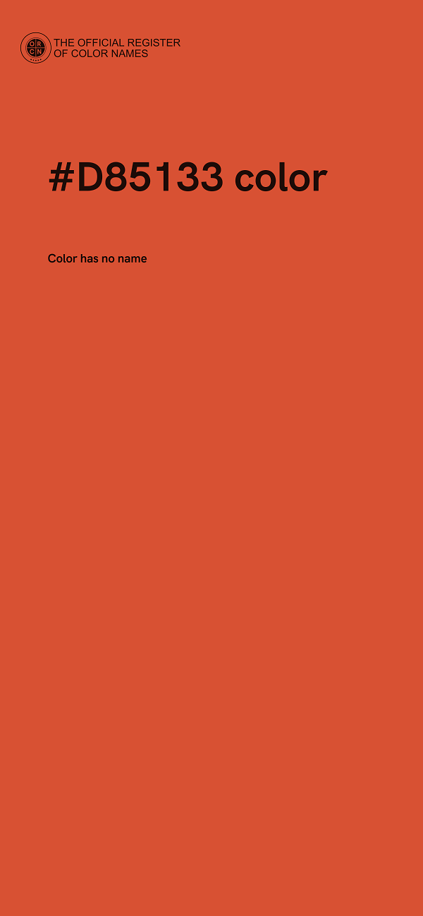 #D85133 color image