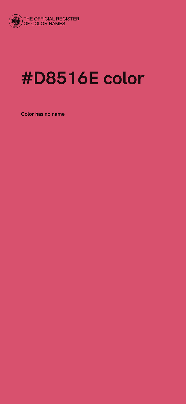 #D8516E color image