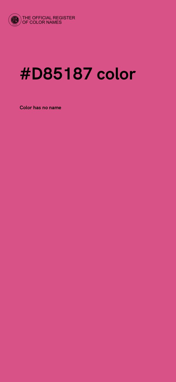 #D85187 color image