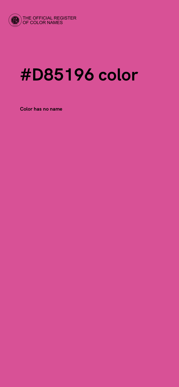 #D85196 color image