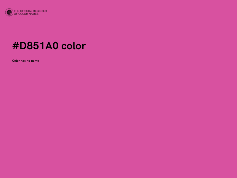 #D851A0 color image
