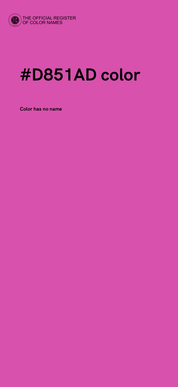 #D851AD color image