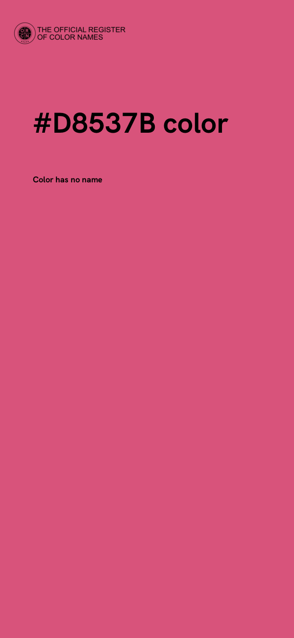 #D8537B color image